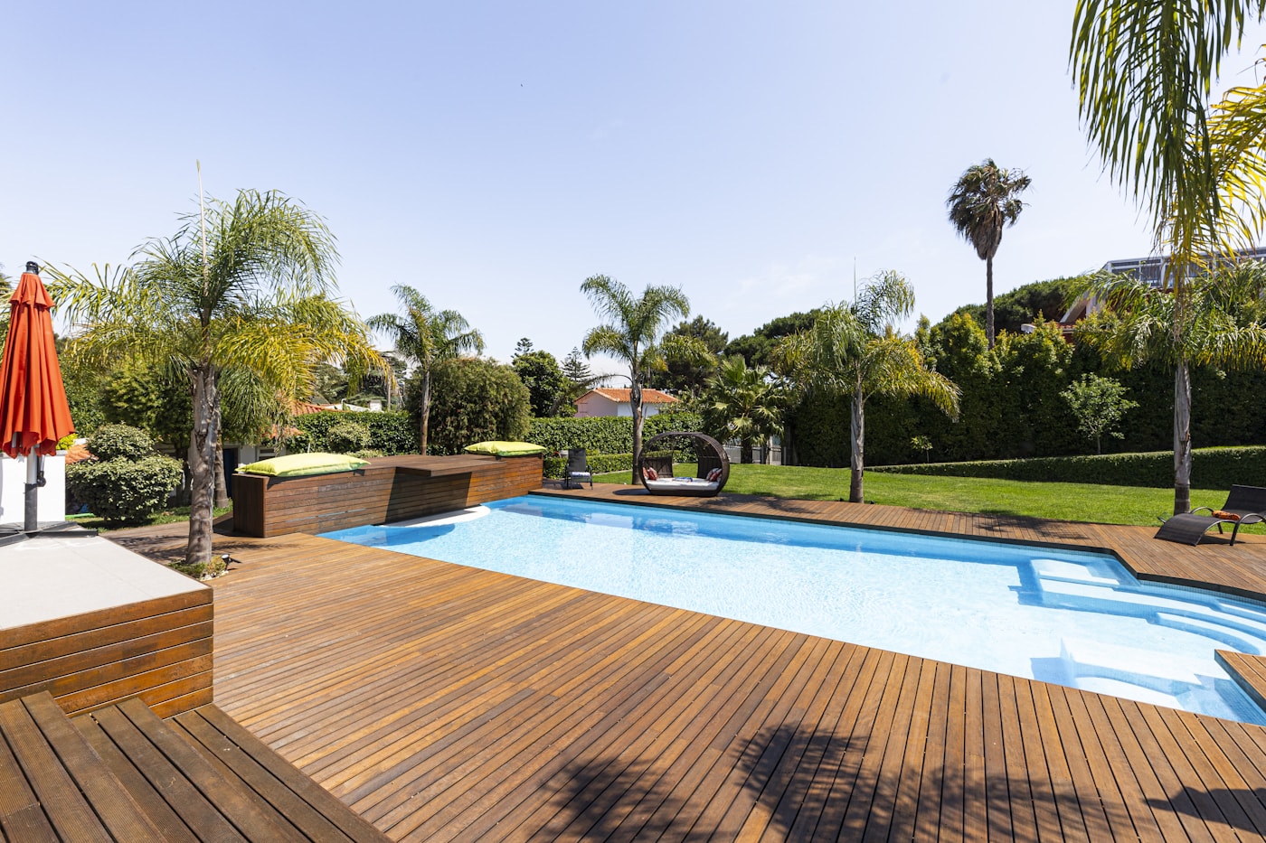 Wood deck